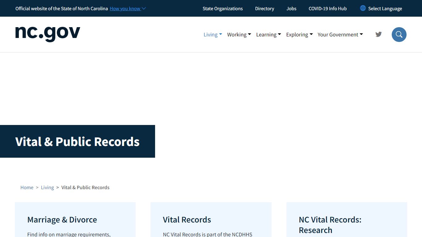 Vital & Public Records | nc.gov